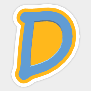 Letter D Sticker